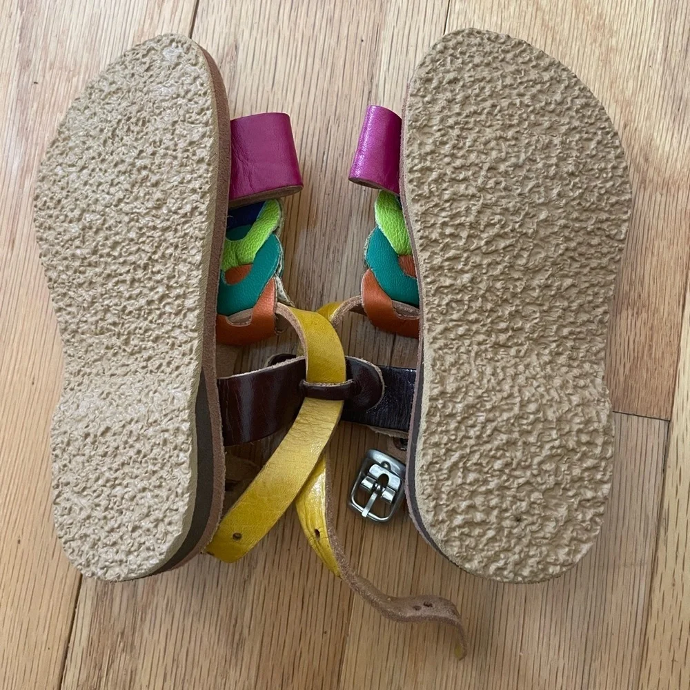 NEW Kids Huaraches colorful leather baby girl sandals handmade shoes